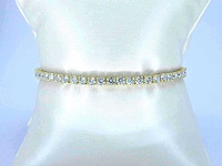 Gouden tennisarmband met briljant geslepen diamanten 7.50 carat - afbeelding 4 van  9