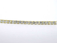 Gouden tennisarmband met briljant geslepen diamanten 7.50 carat - afbeelding 6 van  9