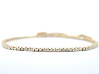 Gouden tennisarmband met diamanten 1.00 carat