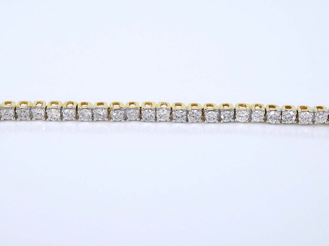 Gouden tennisarmband met diamanten 2.50 carat - afbeelding 3 van  8