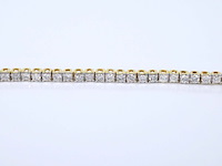 Gouden tennisarmband met diamanten 2.50 carat - afbeelding 3 van  8