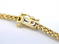 Gouden tennisarmband met diamanten 3.50 carat - afbeelding 7 van  7