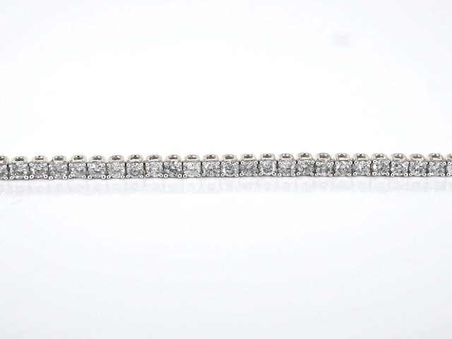 Gouden tennisarmband met diamanten 3.50 carat - afbeelding 2 van  7