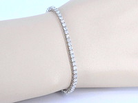 Gouden tennisarmband met diamanten 3.50 carat - afbeelding 2 van  8