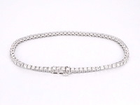 Gouden tennisarmband met diamanten 3.50 carat - afbeelding 3 van  8