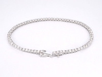 Gouden tennisarmband met diamanten 3.50 carat - afbeelding 4 van  8