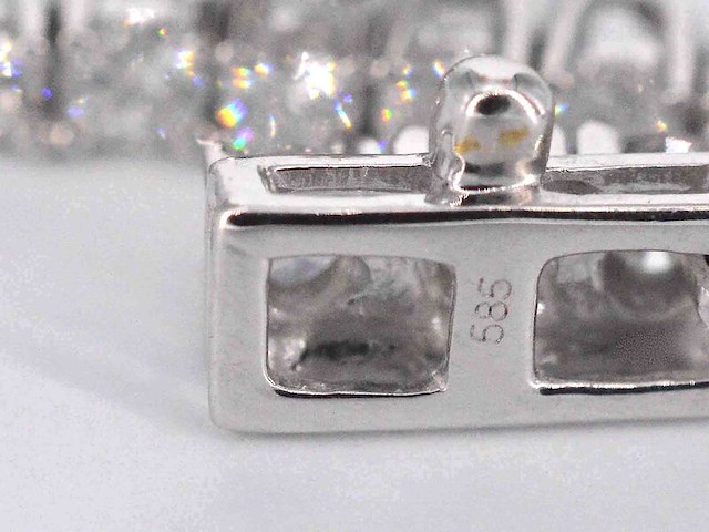 Gouden tennisarmband met diamanten 3.50 carat - afbeelding 6 van  8