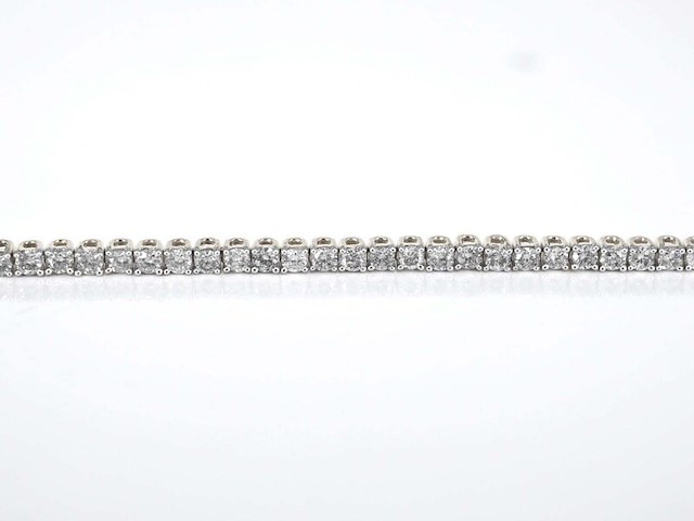 Gouden tennisarmband met diamanten 3.50 carat - afbeelding 3 van  8