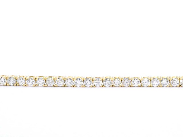 Gouden tennisarmband met diamanten 6.50 carat - afbeelding 6 van  8