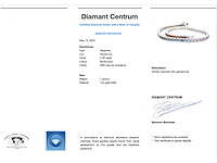 Gouden tennisarmband met multicolour saffieren - afbeelding 3 van  8