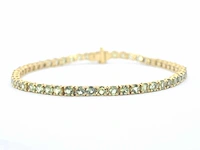 Gouden tennisarmband saffier