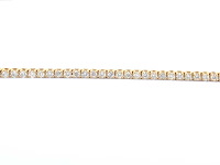 Gouden tenniscollier 3.00 carat diamanten - afbeelding 5 van  8
