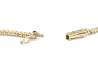 Gouden tenniscollier 3.00 carat diamanten - afbeelding 8 van  8