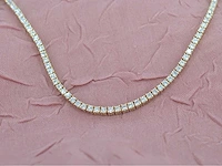 Gouden tenniscollier briljant 5.50 ct - afbeelding 4 van  8