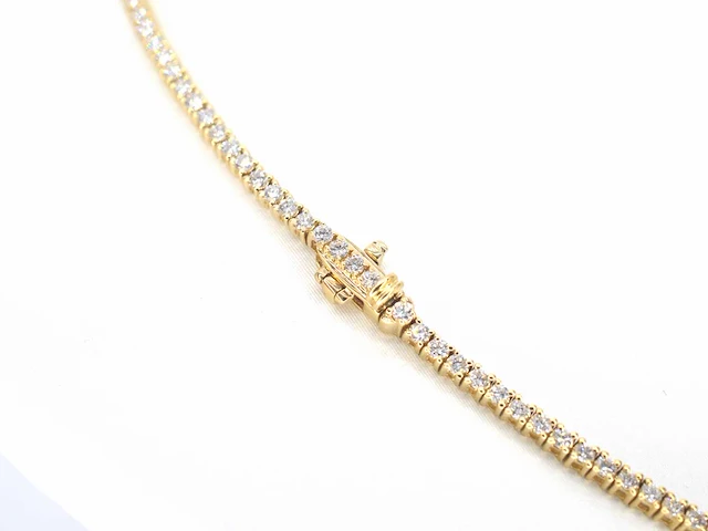Gouden tenniscollier briljant 5.50 ct - afbeelding 6 van  8