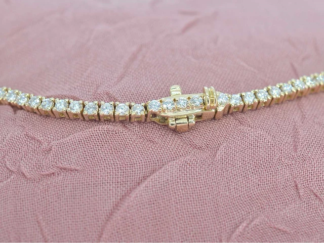 Gouden tenniscollier briljant 5.50 ct - afbeelding 7 van  8
