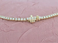Gouden tenniscollier briljant 5.50 ct - afbeelding 7 van  8