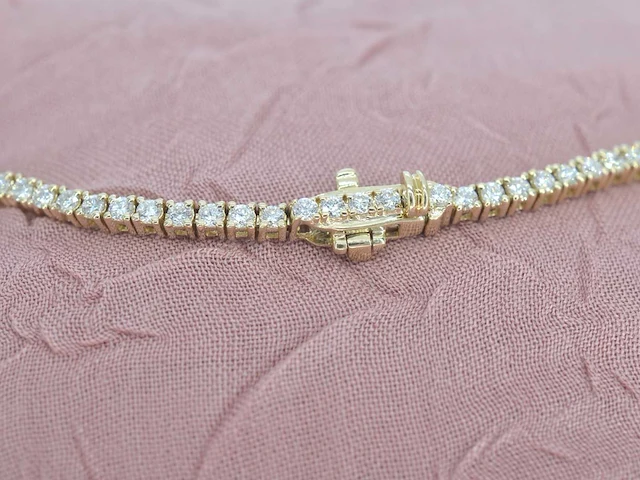 Gouden tenniscollier briljant 5.50 ct - afbeelding 6 van  8