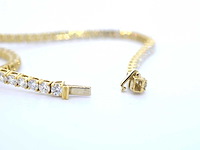 Gouden tenniscollier met briljant geslepen diamanten 16.00 carat - afbeelding 6 van  8