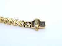 Gouden tenniscollier met briljant geslepen diamanten 16.00 carat - afbeelding 8 van  8