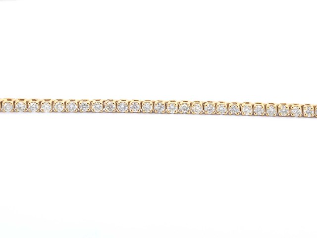 Gouden tenniscollier met diamanten 3.00 carat - afbeelding 3 van  8