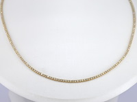 Gouden tenniscollier met diamanten 3.00 carat - afbeelding 1 van  9
