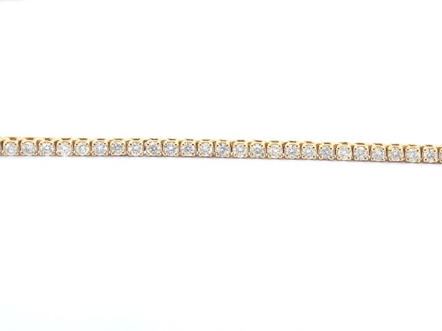 Gouden tenniscollier met diamanten 3.00 carat - afbeelding 4 van  9