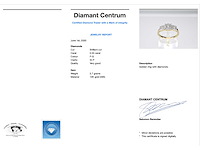 Gouden trinity ring met diamanten - afbeelding 3 van  6