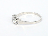 Gouden trinity ring met diamanten - afbeelding 6 van  10