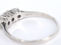 Gouden trinity ring met diamanten - afbeelding 10 van  10