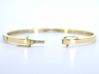 Gouden vaste armband briljant geslepen diamanten - afbeelding 8 van  9