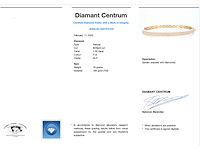 Gouden vaste armband met briljant geslepen diamant - afbeelding 3 van  9