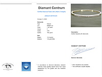 Gouden vaste armband met briljant geslepen diamanten - afbeelding 3 van  9