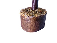 Goudkleurige boom sculptuur - gedecoreerd met authentieke citrine stenen - afbeelding 2 van  5