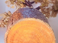 Goudkleurige boom sculptuur - gedecoreerd met authentieke citrine stenen - afbeelding 5 van  5