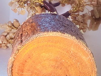 Goudkleurige boom sculptuur - gedecoreerd met authentieke citrine stenen - afbeelding 2 van  5