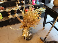 Goudkleurige kunstplanten in pot hoogte ca. 120 cm. - afbeelding 1 van  2