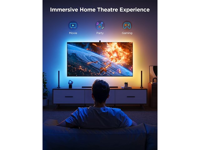 Govee tv backlight 3 lite kit with strip light and light bars - afbeelding 4 van  4