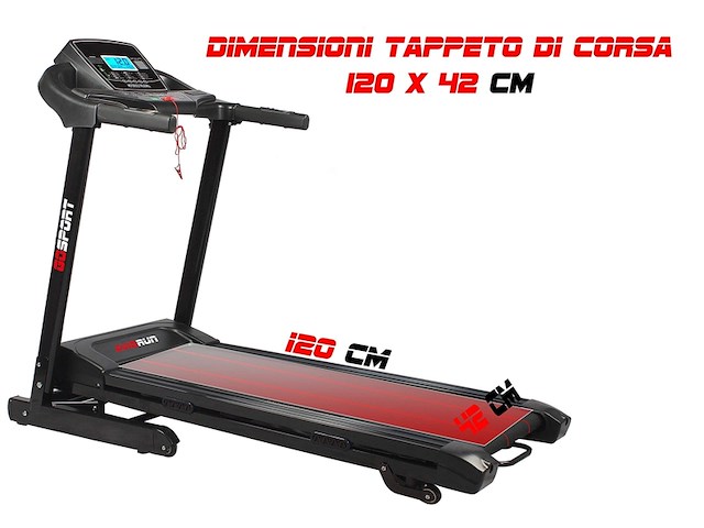 Govita elektrische loopbandopvouwbaar16 km/uautomatische helling2 hp - afbeelding 2 van  6