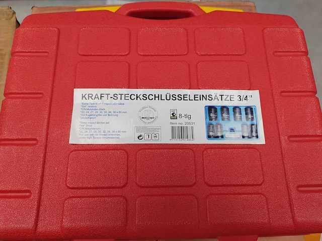Gp werkstatt - krachtdoppenset 3/4" - afbeelding 2 van  6