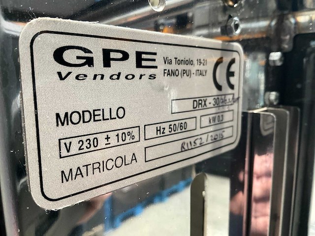Gpe - drx-30 - combo - verkoopautomaat - afbeelding 3 van  7