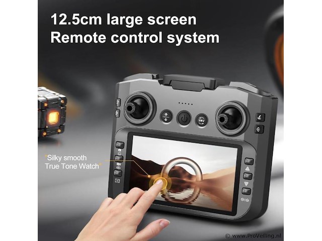 Gps drone 8k professioneel hd 360° dubbele camerascherm met vr mini bril en big screen controller incl 3 accu's - afbeelding 10 van  11