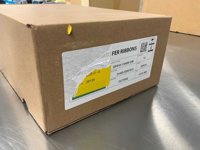 Gpx10 110mmx450m thermo transfer lint (60x) - afbeelding 4 van  5
