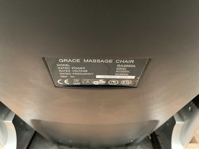 Grace rk2685a massagestoel - afbeelding 3 van  3