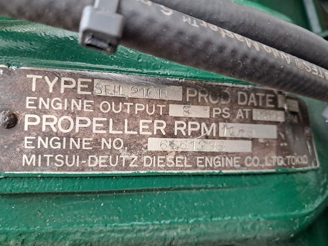 Grachtensloep met 8 pk 1 cilinder deutz diesel motor en trailer - afbeelding 25 van  66