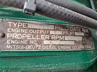 Grachtensloep met 8 pk 1 cilinder deutz diesel motor en trailer - afbeelding 25 van  66