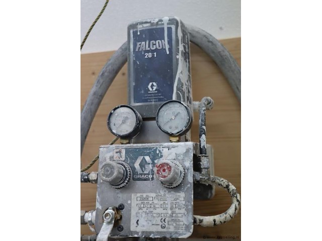 Graco falcon 20:1 professionele, hoogwaardige pneumatische (luchtgedreven) verfspuitpomp - afbeelding 2 van  5