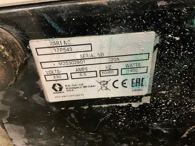 Graco finishpro hvlp 9.5 verfspuitmachine - afbeelding 5 van  5