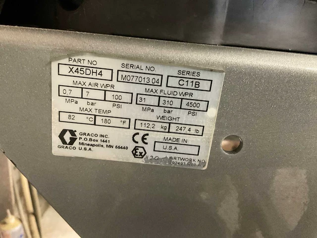 Graco xtreme x45 verfspuit - afbeelding 5 van  8