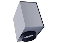 Grada - ongeïsoleerde plenum voor vierkante wervelroosters 394x394 mm (4x) - afbeelding 2 van  2